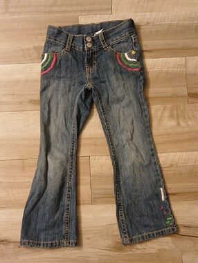 Gymboree Bootcut Rainbow Stitching Size 6 (K)
